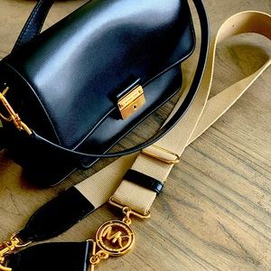 (2 Straps Included) Michael Kors Bradshaw Medium Leather Crossbody Bag